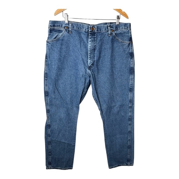 Wrangler Jeans Regular Fit Blue Denim Classic Relaxed Casual Men Size 42x32 - Picture 1 of 6
